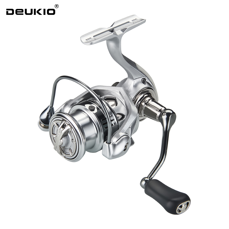 Ice Fishing Reel - DEUKIO Kołowrotek spinningowy 8KG Maksymalny Hamulec